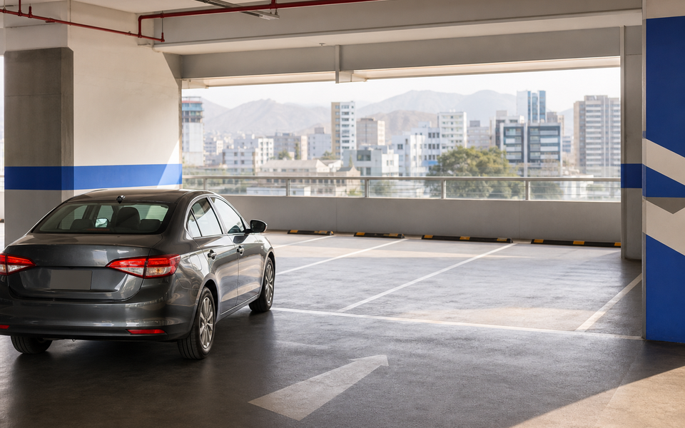 Estacionamiento moderno disponible para reservar